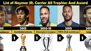 Neymar Jr Carrier All Trophies And Awards 2023  Neymar jr Awards and Trophies