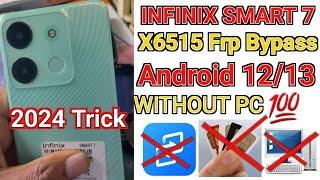 Infinix Smart 7  X6515  Frp Bypass 2024 Without Pc  2024 Infinix Frp bypass New Trick  Frpbypass