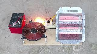 Alternative in the gas crisis  How to make a Induction Heater By Magnet and coil