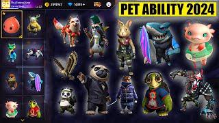 Best Pets Ability Free Fire 2024  TOP 6 Useful Pet Free Fire  All Pet Ability Free Fire