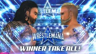 WR3D 2K22 Roman Reigns Vs Brock Lesnar Winner take all- WrestleMania 38 prediction