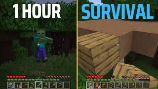 1 Hour Minecraft Survival