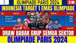 WOW MENGEJUTKAN.. DRAW OLIMPIADE INDONESIA DI GRUP NERAKA SEMUA..