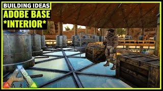 HOW TO BUILD AN ADOBE BASE *INTERIOR DESIGN*  ARK SURVIVAL