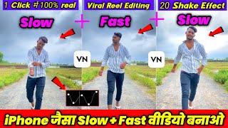 Slow Fast Motion Video Kaise Banaye  Slow Fast Motion Video Editing in VN app  VN Video Editing