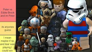 Lego Star Wars Characters I Could Beat In A FightTier List BRUTALLY HONEST