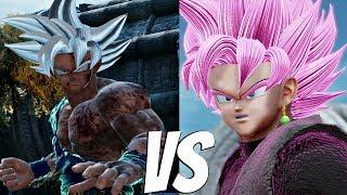 JUMP FORCE - Goku Ultra Instinct vs Goku Black SSJR 1vs1 Gameplay