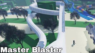 Master Blaster water slide at Grassland Splash waterpark  ROBLOX