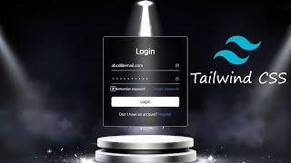 How to create transparent Login using Tailwind CSS