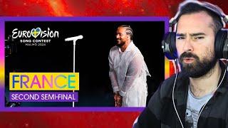 Vocal Coach Reacts to Slimane Mon Amour LIVE  France Second Semi-Final Eurovision 2024