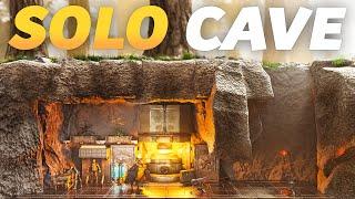 I Built A SOLO Base In A Hidden Cave On ARK DAY 1