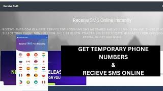 Get Free Phone Numbers for SMS Verification  Any Country