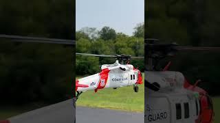 F09-S Jayhawk Coast Guard Helicopter Hovering in place