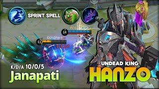 Real Undead King with Sprint Spell? Janapati Top Global Hanzo  Mobile Legends