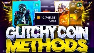 GLITCHY COIN MAKING METHODS  MAKE FAST AND EASY COINS NOW  MADDEN 21 COIN METHODS
