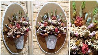 Невероятно красивая идея Панно  из сухоцветов. Поделки своими руками. DIY panel of dried flowers