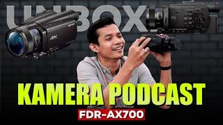 KAMERA PODCAST TERBAIK 2021  Unboxing Camcorder Sony FDR AX700