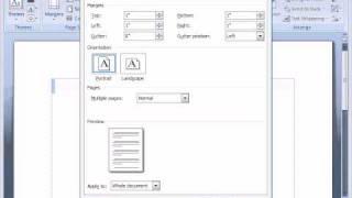 Word 2007    Set Margins and Paragraph Alignment