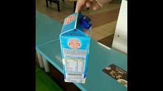 Flipping a milk carton