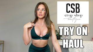 THE BEST WORKOUT CLOTHING?  CROP SHOP BOUTIQUE TRY ON HAUL AND REVIEW