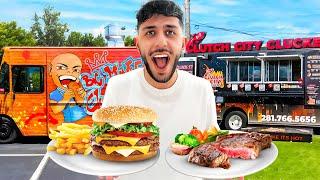 Eating ONLY Food Trucks For 24 HOURS **Mouth Watering**