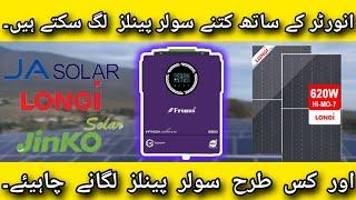 How many Solar panels can connected with an Inverter  TechManAli