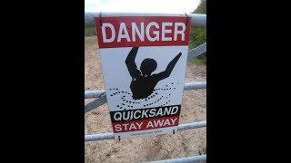 QUICKSAND Dangerous beach at Arnside UK