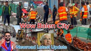 न्यूरोडमा Balen ले धमाधम बनाउदै फुटपाथ  बालेनको पक्षमा जनता  Balen City Newroad Latest Update