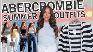 Abercrombie Summer Try on Haul  Easy Summer Outfits  Midsize Abercrombie & Fitch Clothing Haul