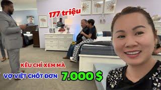 Vợ Hứa CHỈ XEM THÔI Mà Vẫn Chốt Đơn Gần 7000$ Lại Mua Thêm NỘI THẤT Cho Nhà Mới  Đến Mỹ Cùng Mai