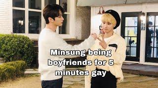 Minsung being boyfriends for 5 minutes gay  Stray kids