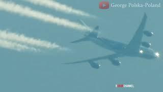 самолет с приближением The plane amazing zoom footage