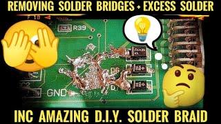 How To Remove Solder Bridges  Excess Solder  #soldering