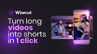 Turn long videos into shorts with Wisecut AI