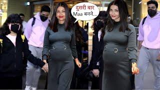 Aishwarya Rai 2nd Time PREGNANT Rumours Came after Videos Viral from Mumbai Airport