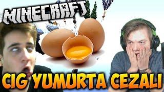 ÇİĞ YUMURTA CEZALI MİNECRAFT OYNUYORUZ VE EMRECAN SANDALYEDEN DÜŞTÜ 