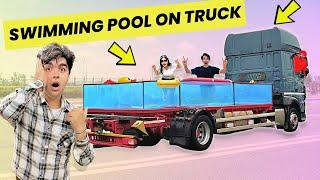 WE MADE Swimming Pool In A Truck  Rimorav Vlogs