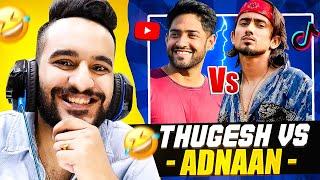 Reacting to @Thugesh VS Adnaan07 CONTROVERSY 