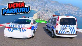  Türk Polis Arabaları Uçma Parkurunda Uçuyor  GTA 5 MODS