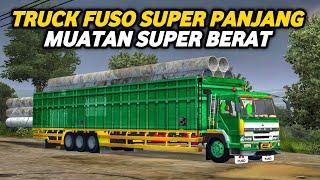 PANJANG BANGET‼️ MOD BUSSID TERBARU TRUCK FUSO TRIBAL PANJANG MUATAN BERAT