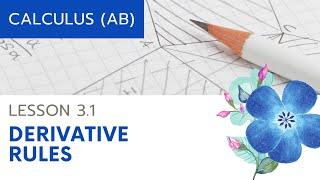 AP Calculus AB Lesson 3.1 Elementary Derivative Rules