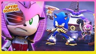 Sonic and Rusty Rose RACE for the Shard  Sonic Prime  Netflix After School