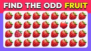 Find the ODD One Out - Fruit Edition  30 Easy Medium Hard Levels Quiz