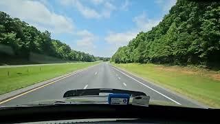 trucking asmr truck driving from virginia to atlanta georgia