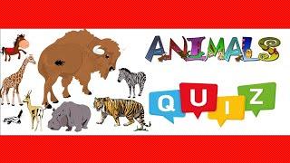  Animal Names  Animal Quiz  Animal Quiz For Kids  Animals For Kids  Animals For Children  