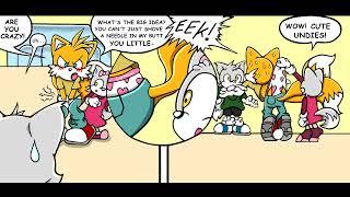 Tails the Babysitter Page 1-10 Tails & Jackson & Londa & Sonic