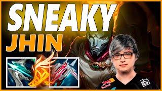 SNEAKY JHIN ADC GAMEPLAYSEASON 12 LEAGUE OF LEGENDS