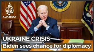 Ukraine crisis Biden says We should give diplomacy every chance to succeed