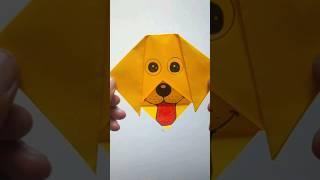 Very Easy Origami Dog Face  Origami Paper Craft  #shorts #viral #trending #craft #paper #origami