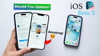 iOS 18 Beta 5 Released  - What’s New? New Features Battery Life HINDI